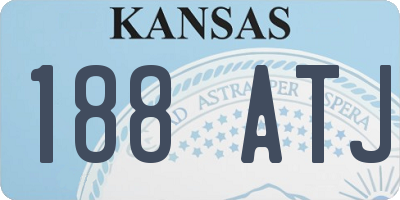KS license plate 188ATJ