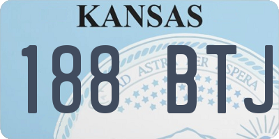 KS license plate 188BTJ