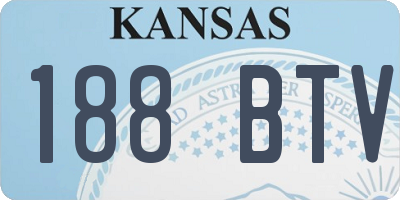 KS license plate 188BTV
