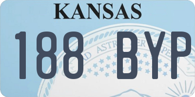 KS license plate 188BYP