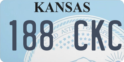 KS license plate 188CKC