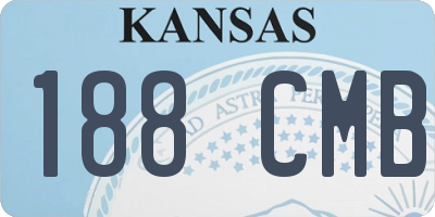 KS license plate 188CMB