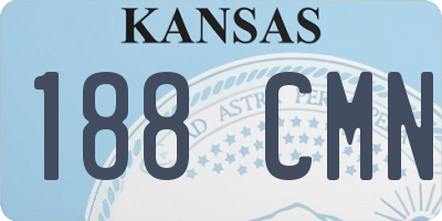 KS license plate 188CMN