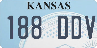 KS license plate 188DDV