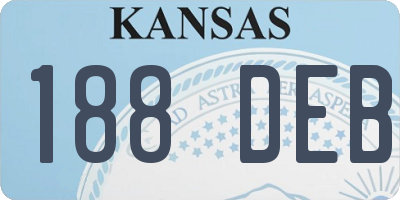 KS license plate 188DEB