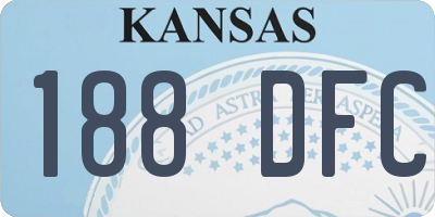 KS license plate 188DFC