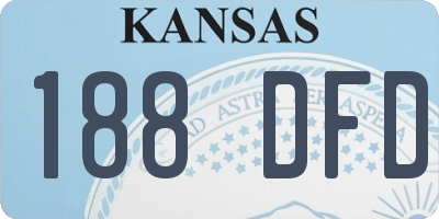 KS license plate 188DFD