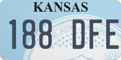 KS license plate 188DFE