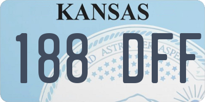 KS license plate 188DFF