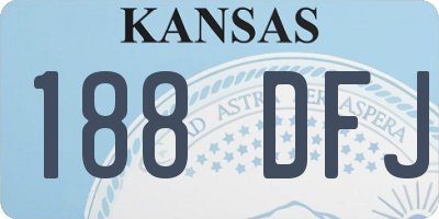 KS license plate 188DFJ