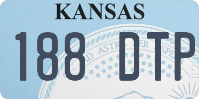 KS license plate 188DTP