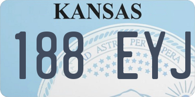 KS license plate 188EYJ