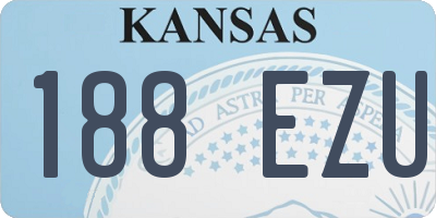 KS license plate 188EZU