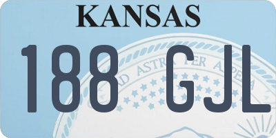 KS license plate 188GJL