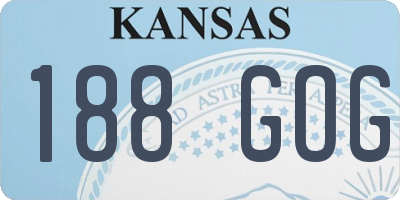 KS license plate 188GOG