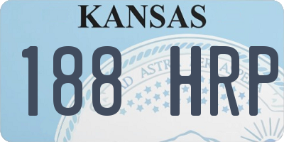 KS license plate 188HRP