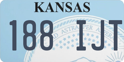 KS license plate 188IJT