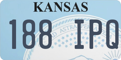 KS license plate 188IPQ