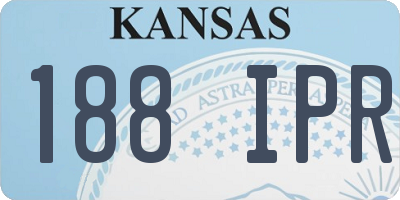 KS license plate 188IPR