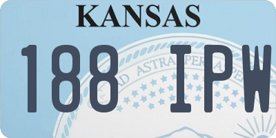 KS license plate 188IPW