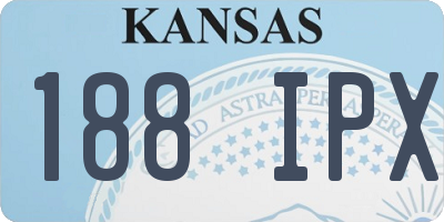KS license plate 188IPX