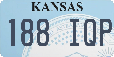 KS license plate 188IQP