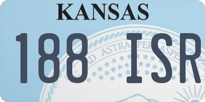 KS license plate 188ISR