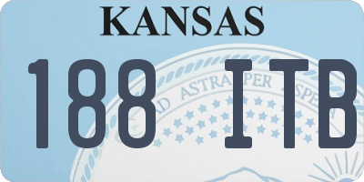 KS license plate 188ITB