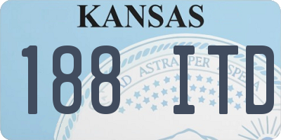 KS license plate 188ITD