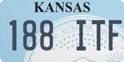 KS license plate 188ITF