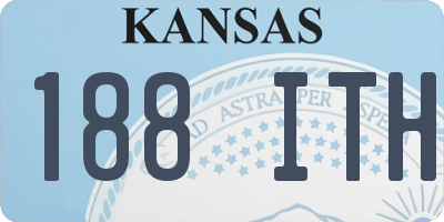 KS license plate 188ITH