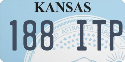 KS license plate 188ITP