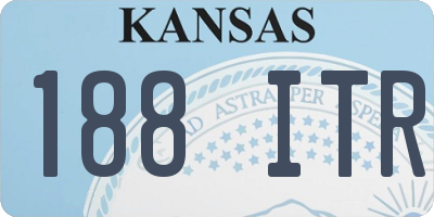KS license plate 188ITR