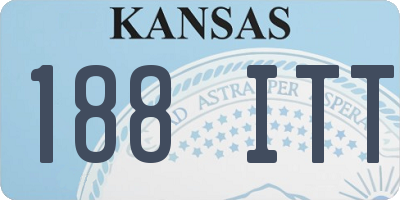 KS license plate 188ITT