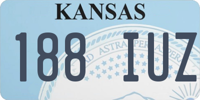 KS license plate 188IUZ