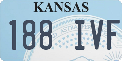 KS license plate 188IVF