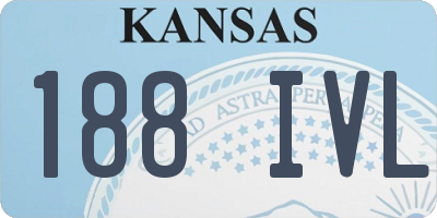 KS license plate 188IVL
