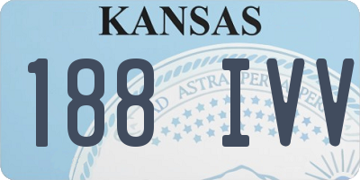 KS license plate 188IVV