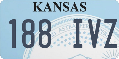 KS license plate 188IVZ