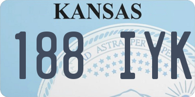 KS license plate 188IYK