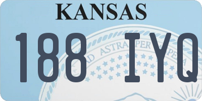 KS license plate 188IYQ