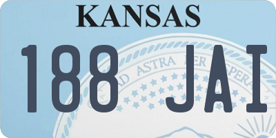 KS license plate 188JAI