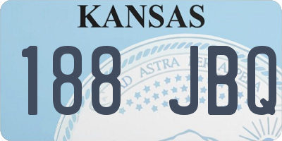 KS license plate 188JBQ
