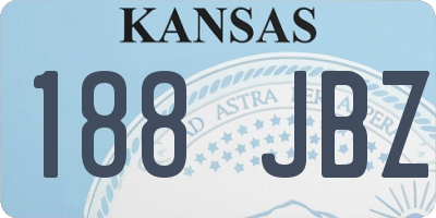 KS license plate 188JBZ