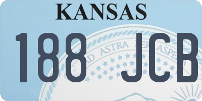 KS license plate 188JCB