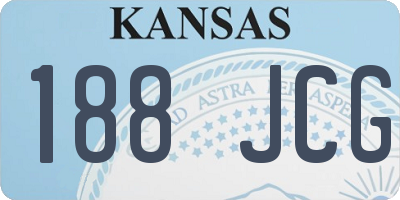 KS license plate 188JCG