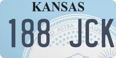 KS license plate 188JCK