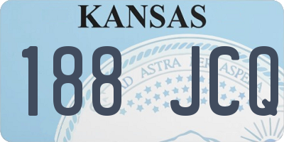 KS license plate 188JCQ
