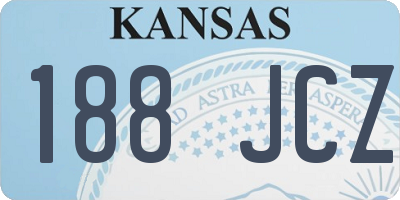 KS license plate 188JCZ