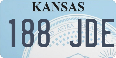 KS license plate 188JDE